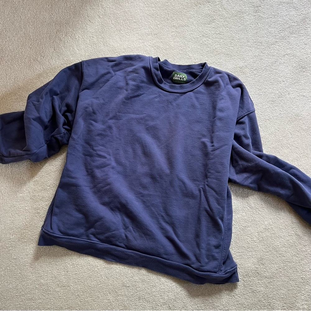 Daily Drills Blue Crewneck